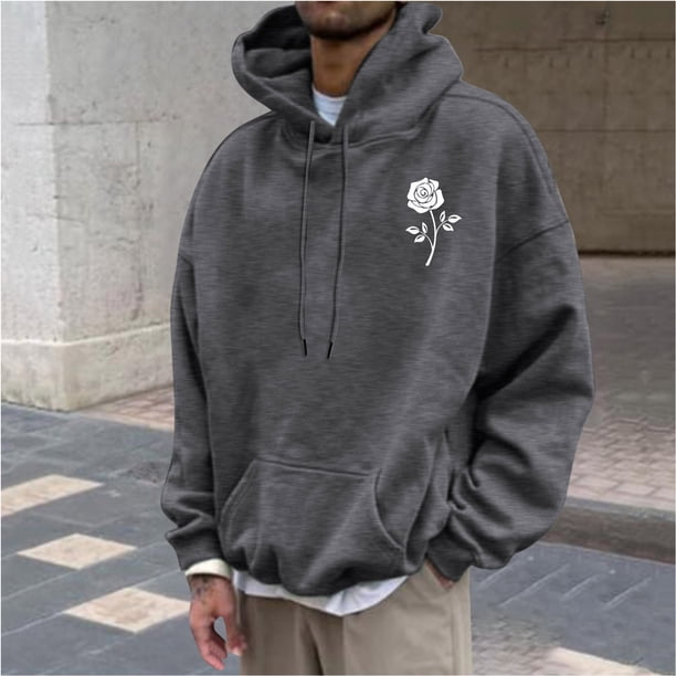 Sudadera con capucha para hombre, sudadera con capucha con letras estampadas, jersey de manga larga, sudadera con capucha para hombre, abrigo de poliéster