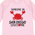 thumbnail image 4 of Inktastic Someone in San Diego Loves Me Gift Boys or Girls Long Sleeve Baby Bodysuit, 4 of 5