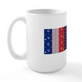 thumbnail image 2 of CafePress - Patriotic Strs & Stripes Abstract American Fl Mugs - 15 oz Ceramic Large White Novelty Mug, 2 of 6