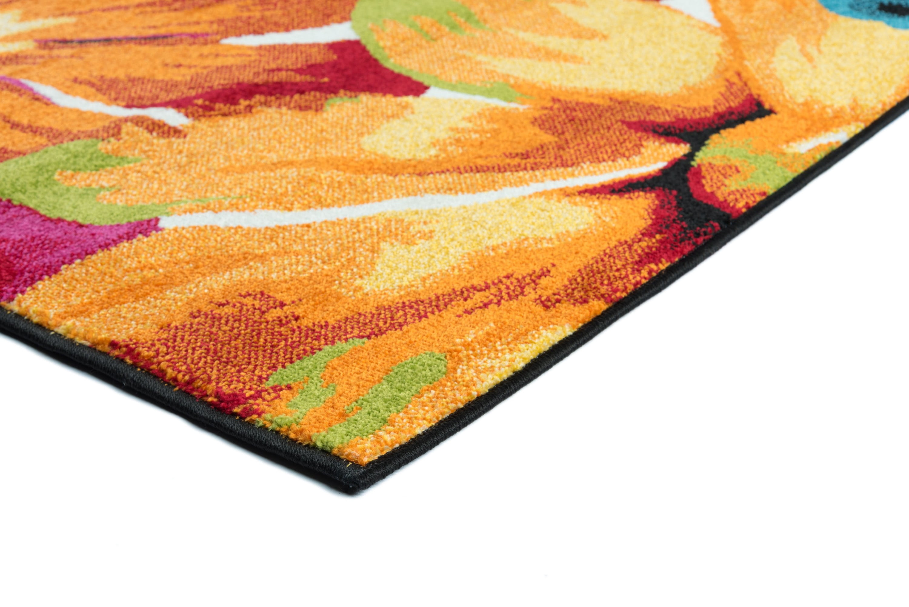Symphony Contemporary 4' x 5' Multi-Color Polypropylene Indoor Area Rug
