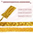 thumbnail image 2 of Uxcell 0.6 Inch x 7 Yards Sequins Trim Flat Sequin Paillette Ribbon Strip for Crafts, DIY Sewing Costume Gold Tone, 2 of 7