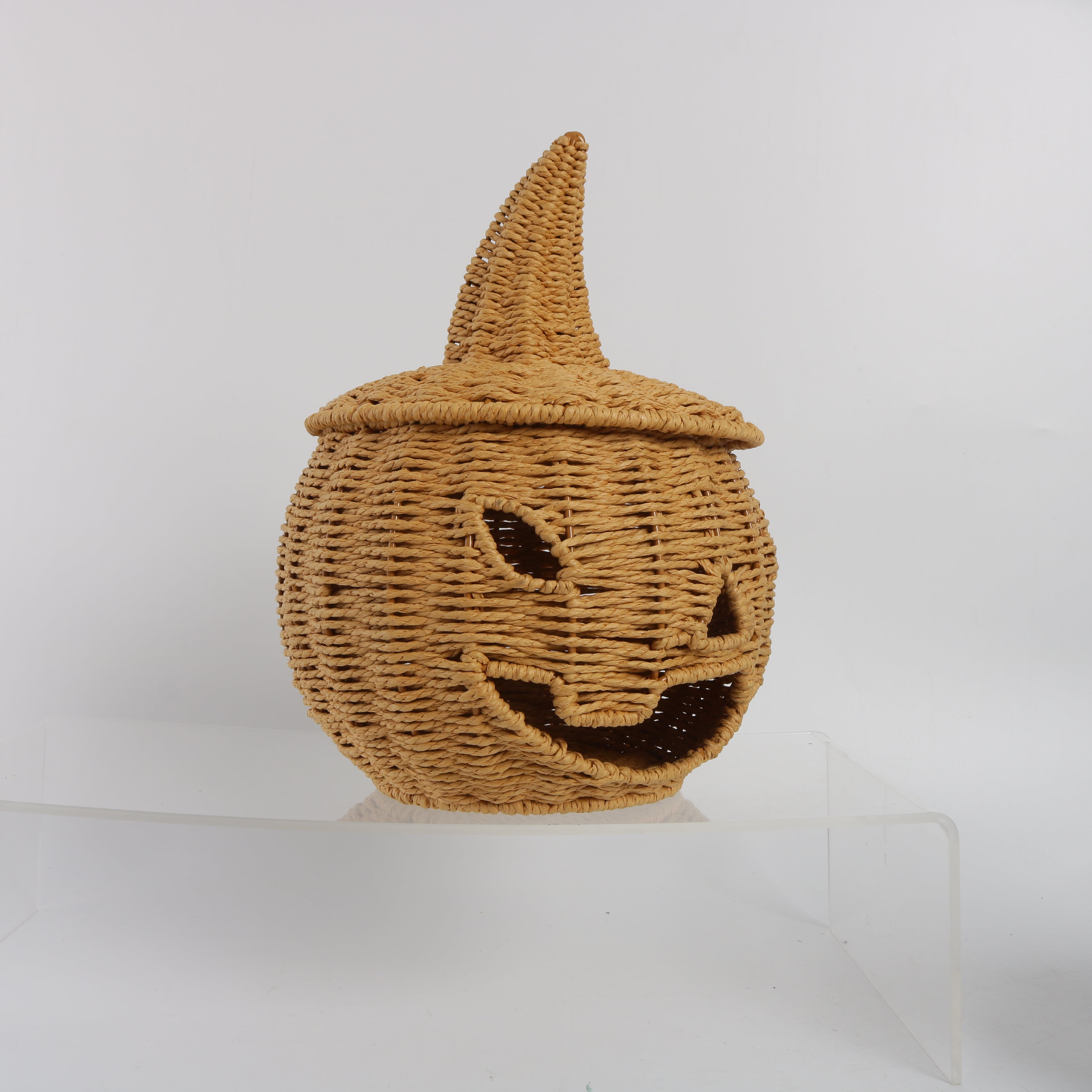 Halloween Stackable Nesting Jack O Lanterns, Set of 3 Pumpkins, 8