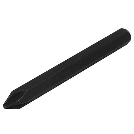 

5/16 Hex Shank PH2 Magnetic Screwdriver Bit Black 80mm Long