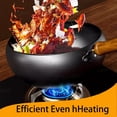 thumbnail image 4 of Uncoated Thick Iron Pot Handmade Hammered Cast Iron with Optional Lid Designs Heavy Duty for Baking Cooking Stewing at Home Kitchen, 4 of 7