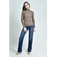 thumbnail image 4 of Blusa tejida de cuello alto /Juvenil, 0247 (Beige) beige M, 4 of 4