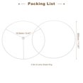 thumbnail image 2 of Uxcell 11.8 Inch Lamp Shade Ring, 2 Set Metal Lamp Shade Frame Wire Lampshade Frame DIY Drum Strong Ring Lampshade Holder, 2 of 7