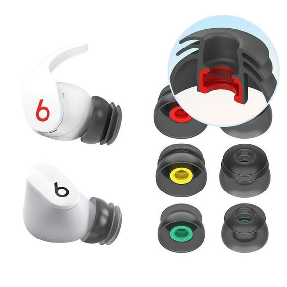 diofit Beats Studio Buds Eartips/Beats Fit Pro Eartips/Beats Studio Buds + Eartips Compatible for Beats (Silicone Black)