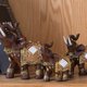 thumbnail image 5 of Estatua esculpida de elefante, figurita para el hogar, librería de resina, habitación de manualidades de animales, mascotas en miniatura, Decoración del hogar Marrón, 5.5x2.4x5.5 pulgadas Grande Inteprter HA076984-06, 5 of 6