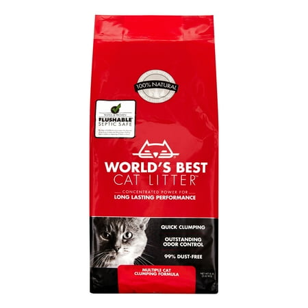 World's Best Cat Litter Multi-Cat Clumping Cat Litter Formula, 8 Lb.