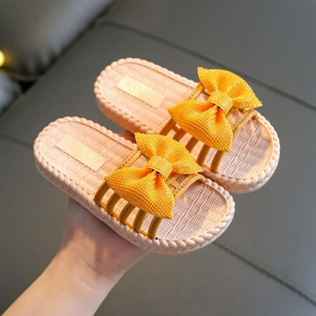 

Toddler Girls Summer Sandals Slippers Cute Bow Slippers Girls Slippers 5-14Y