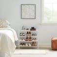 thumbnail image 4 of Rubbermaid Freestanding 4-Tier Wire Shelf Shoe Rack and Organizer, White, 4 of 8