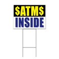 thumbnail image 1 of ATM Inside (18" x 24") Yard Sign, Includes Metal Step Stake, 1 of 6