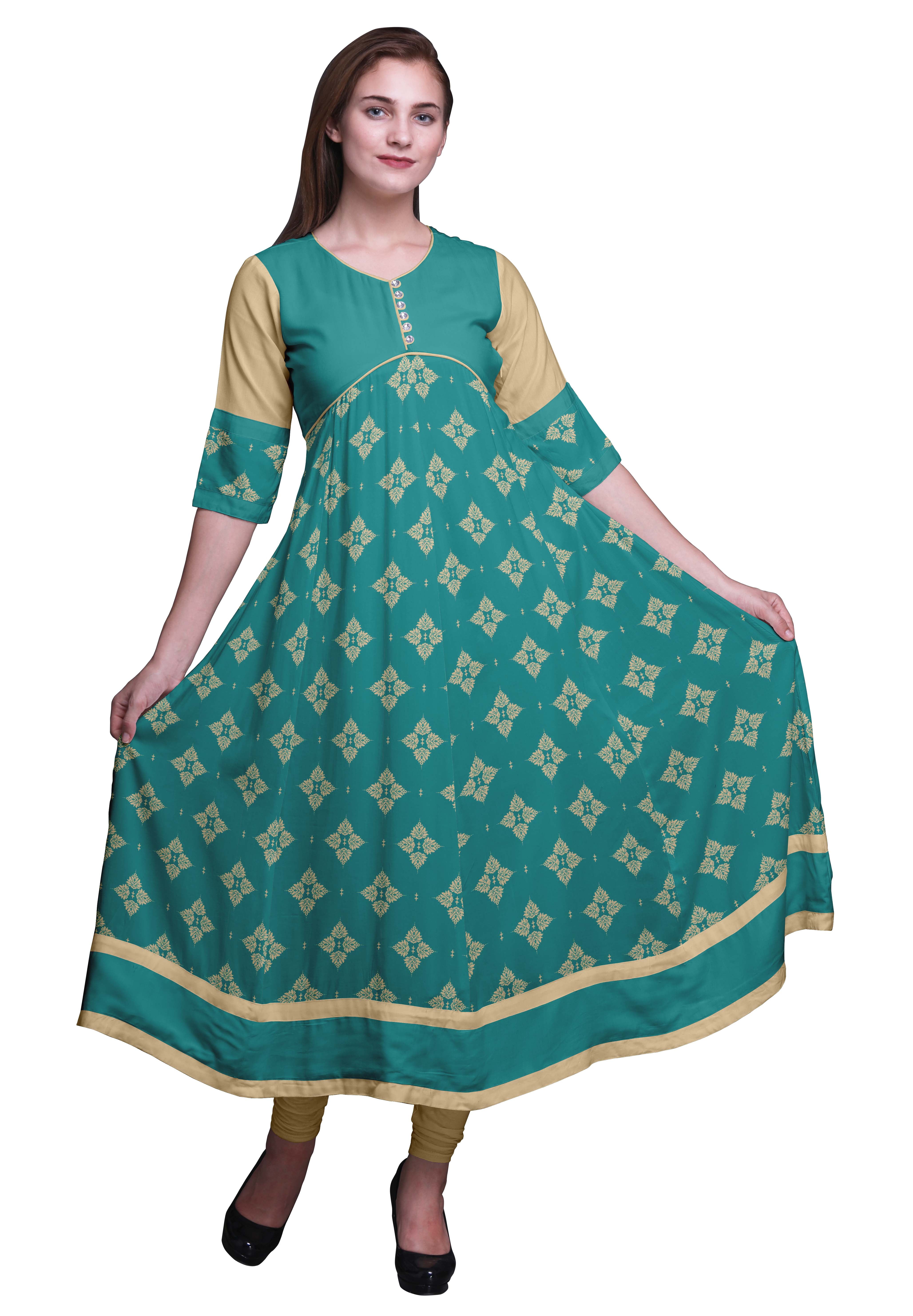 Indische Kurta Nirupa - für Frauen, orientalischer Druck | Online