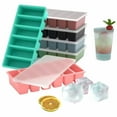 thumbnail image 3 of Silicone Food Freezer Tray Rectangular Ice-Cubes Mold 6Compartment, 3 of 8