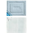 InterDesign Microfiber Spa NonSlip Bathroom Shower Rug, 21" x 17