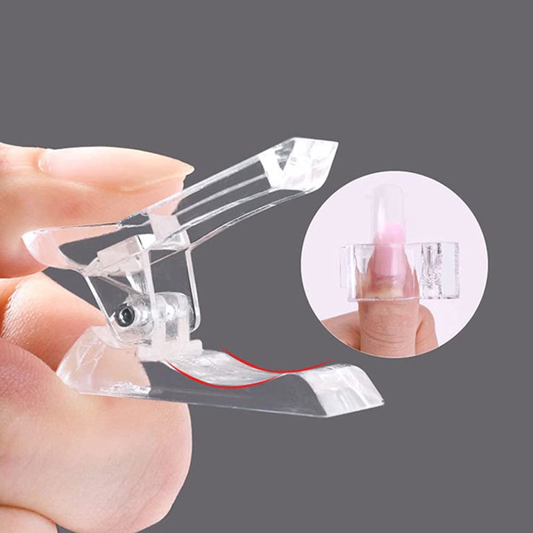 1/5/10pcs Crystal Nail Mould Fixing Clip Polygel Builder Nail Gel Polish  Manicure Tools Art