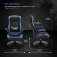 RESPAWN High Back & Lumbar Support Swivel Gaming Chair, Blue