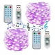 thumbnail image 4 of Guirnalda de luces navideñas con control de sonido y música, funciona con pilas o USB, 5 m, 500 LED/10 m, 100 LED, alambre plateado, con mando a distancia, 4 of 4