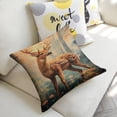 thumbnail image 5 of deer, forestLinen toss pillowcase decoration pillowcase gifting preferred 24x24 inch cushion cover 4 sets sofa pillowcase sofa bedroom living room car, 5 of 8