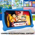 thumbnail image 2 of Paquete de tableta de aprendizaje para niños Contixo de 7 pulgadas: 2 GB de RAM, 32 GB, Bluetooth, Android, cámaras duales, controles parentales, auriculares Bluetooth para niños y bolsa para tableta Contixo  Contixo Kids, 2 of 4
