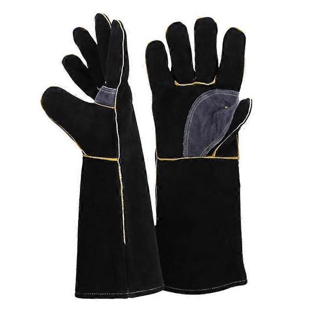 Extreme Fire and Heat Resistant Gloves, Leather with Kevlar Stitching14 inch