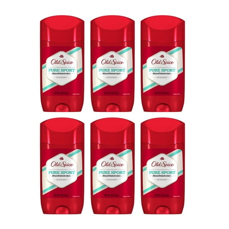 (6 Count) Old Spice High Endurance Pure Sport Non-Antiperspirant and Deodorant 3 (Best Non Toxic Deodorant)