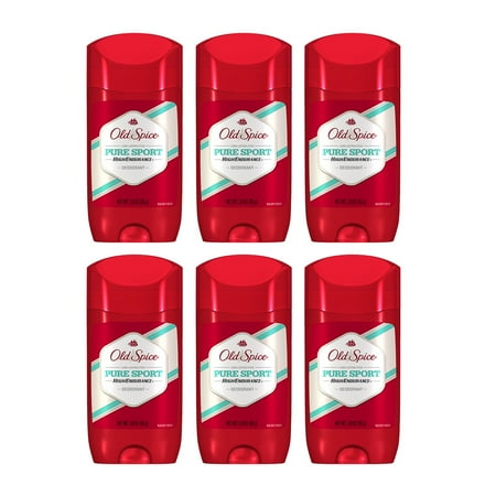 (6 Count) Old Spice High Endurance Pure Sport Non-Antiperspirant and Deodorant 3 (Best Type Of Deodorant)