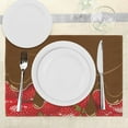 thumbnail image 3 of Ambesonne Strawberry Place Mats Set of 4, Strawberries Chocolate, Standard Size, Brown Red, 3 of 6