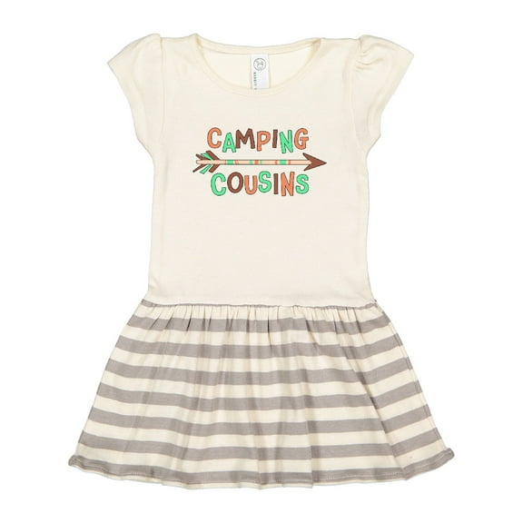 Inktastic Camping Cousins- arrow Gift Toddler Girl Dress
