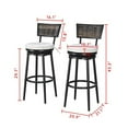 thumbnail image 6 of Patio Festival Metal 11-Piece Outdoor Dining Set in Black/Brown Finish, 6 of 9