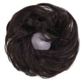 thumbnail image 2 of Human Hair Bun Extension Elastic Messy Fluffy Chignon Donut Updo Hair Pieces Ponytail Extensions, 2 of 7