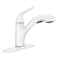 thumbnail image 1 of Moen 87557W Brecklyn Single-Handle Pull-Out Sprayer Kitchen Faucet with Power Clean, Glacier, 1 of 2
