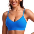 thumbnail image 1 of Sostén Deportivo CRZ YOGA Butterluxe Sin Aros con Escote en V Azul XS, 1 of 6