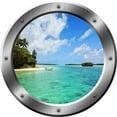thumbnail image 2 of VWAQ Ocean Wall Decal Beach Porthole 3D Wall Sticker Peel And Stick Decor - SP22 (20" Diameter), 2 of 2