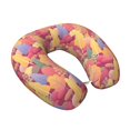 thumbnail image 2 of KLL Colorful Autumn Forest Trees Pattern Memory Foam Cervical Neck Pillow Versatile U-Shaped Pillows for Home/Office/Camping/Travelling/Soft Washable Cover, 2 of 8