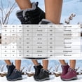 thumbnail image 4 of Rokment Women's Fleece Lined Hiking Trekking Boots Winter Warm Waterproof Comfortable Lace up Non Slip Outdoor Running Walking Climbing Work Ankle Booties, 4 of 4