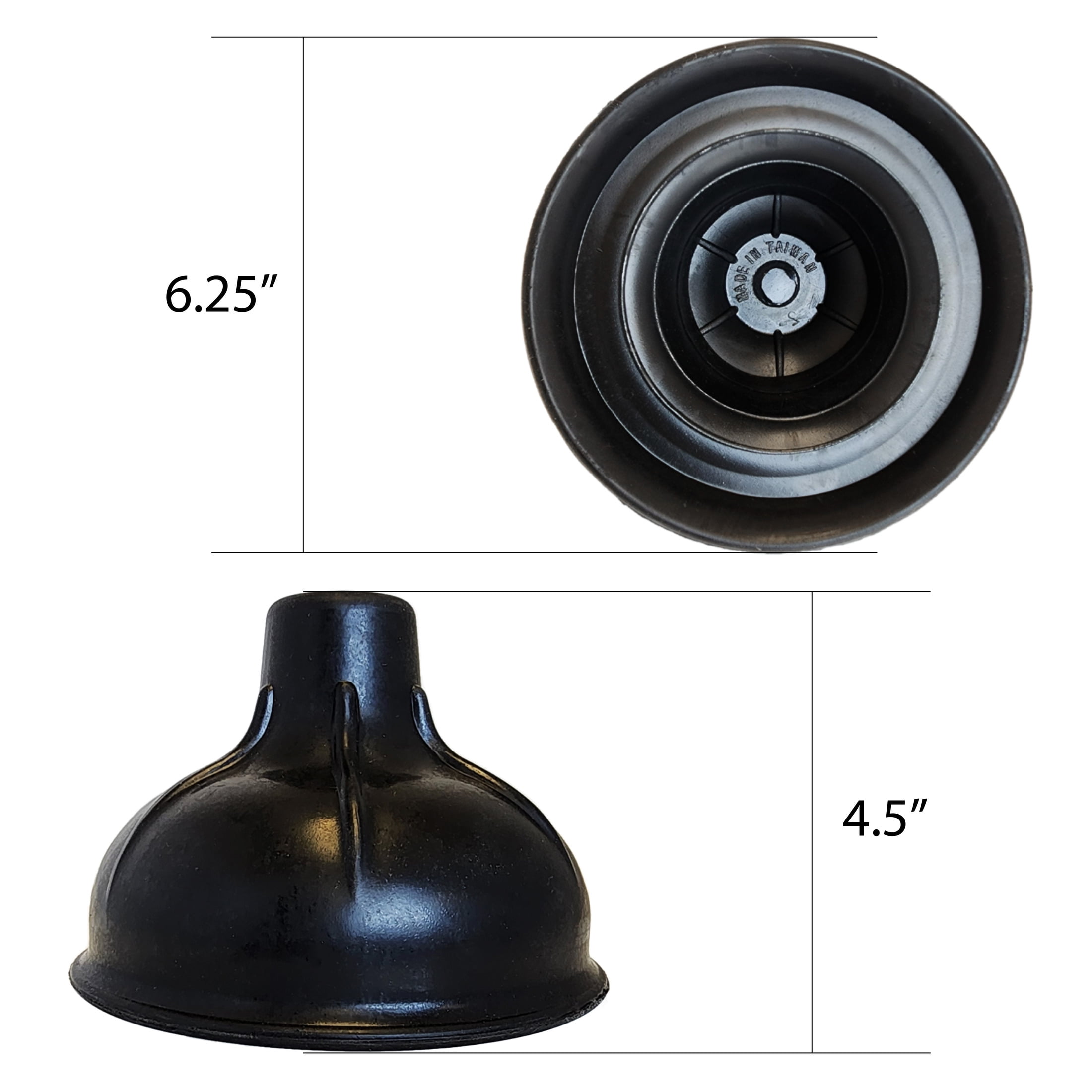 Dr. Rooter Pro-Force Toilet Plunger with Plastic Handle and Stand, 1 Count