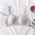 thumbnail image 1 of Women Cotton Bra Comfortable Breathable Gathered Nursing Underwear, 1 of 1
