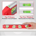 thumbnail image 4 of Torpedo Level WORKPRO magnético de 30 cm con 4 frascos de aluminio, 4 of 7
