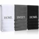 thumbnail image 1 of wonima01 3 Pcs Farmhouse Decorative Hand Towels for Bathroom and Kitchen Rustic Embroidered 100% Cotton Hand Towels Decorative Set for Boho Bathroom Decor (Black,Home Sweet Home), 1 of 1