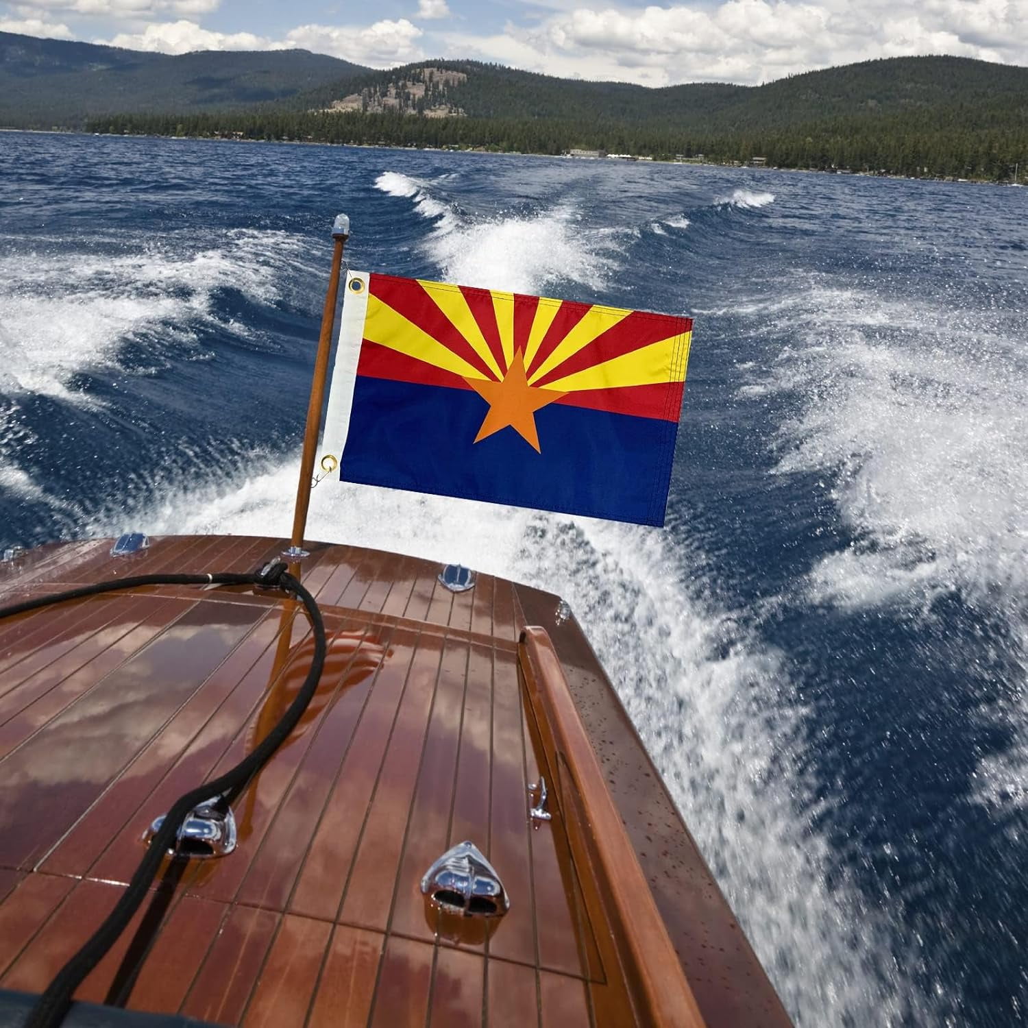Arizona Flag 3x5 Double Sided and 3 Ply Arizona State Flags Heavy Duty for Outdoor with 2 Brass Grommets 4 Stitching Rows Heavy Duty Nylon , Vivid Color Fade-resistant,Sewn