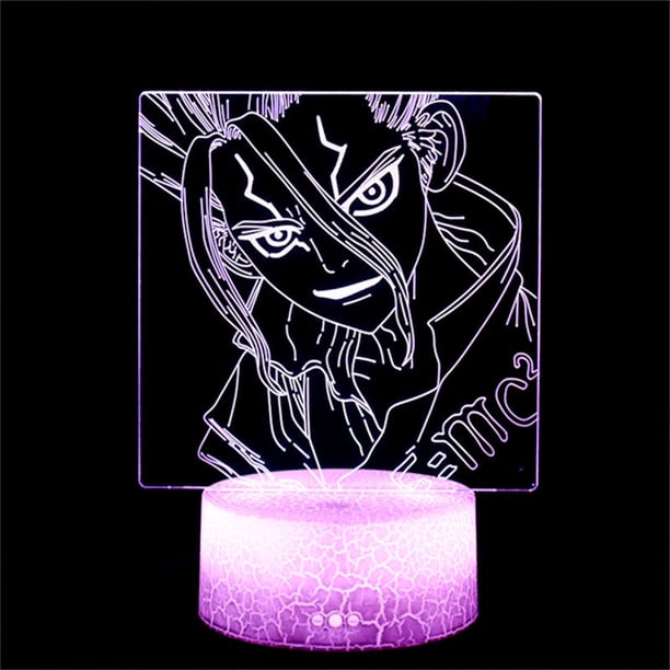 Lámpara nocturna Stones Anime Decor 3D Illusion con USB