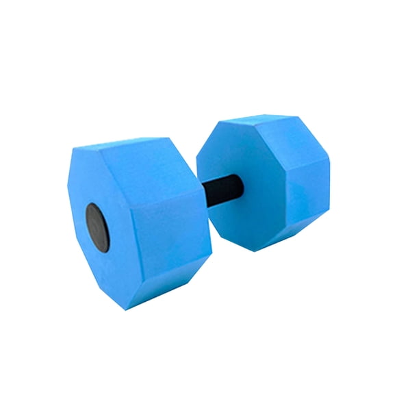 Water Dumbbells for Swimming & Aqua Aerobics - Soft Foam Barbell for Upper Body Strength & Buoyant Resistance Training