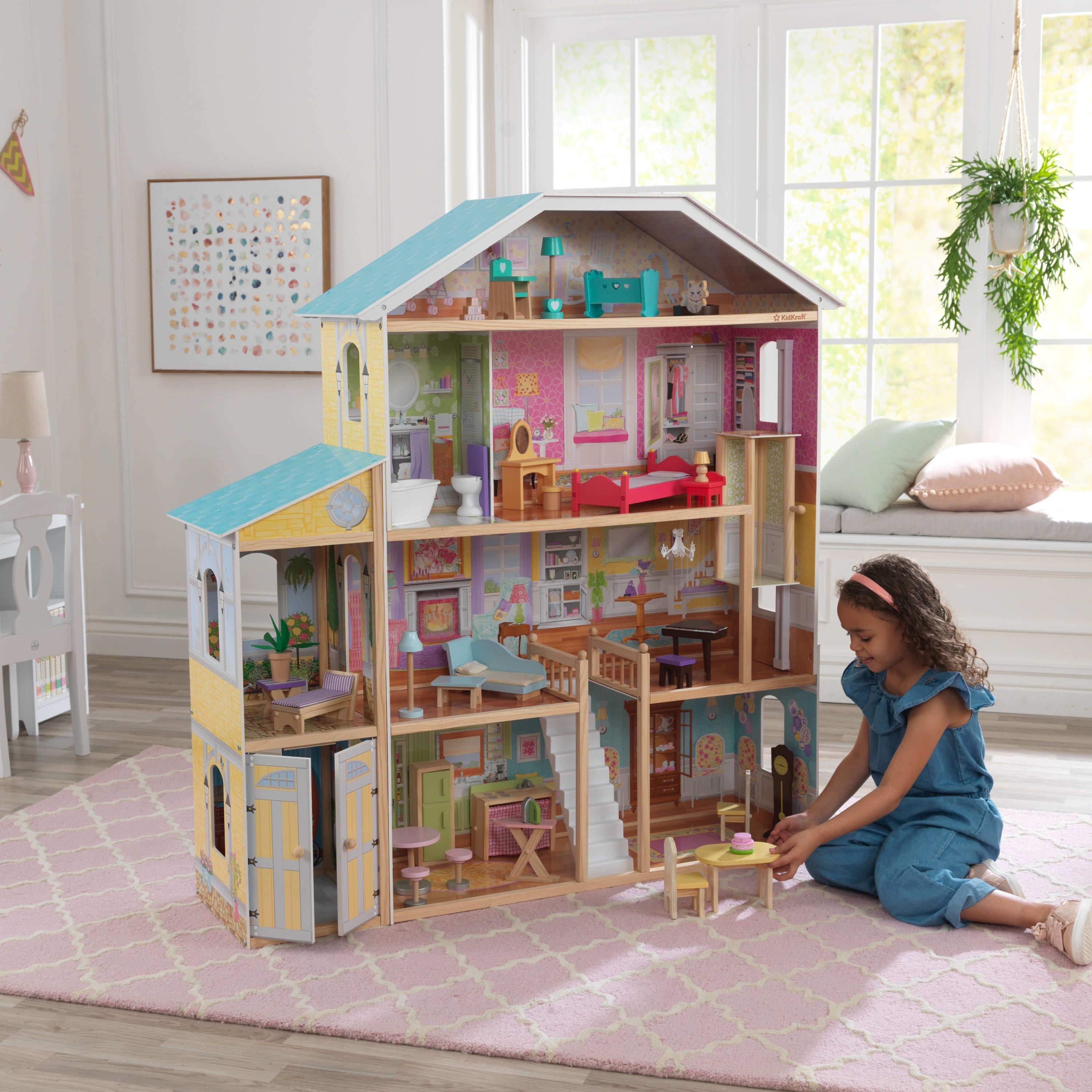 Kidkraft Kidkraft 65252 Majestic Mansion Wooden Dolls House With Furniture/Accessories 