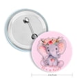 thumbnail image 5 of 40 botones con forma de elefante para revelar el género del bebé, color azul, para el equipo de niño y rosa, para el equipo de niña, para regalos de fiesta de baby shower, suministros para juegos de, 5 of 5