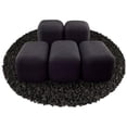thumbnail image 2 of Midnight Black, Ceramic Fire Rectangles | 6" Set of 5, 2 of 2