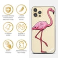 thumbnail image 4 of Case Yard iPhone-12-Pro-Max Case Clear Soft & Flexible TPU Ultra Low Profile Slim Fit Thin Shockproof Transparent Bumper Protective Cover Drop Protective Cell Phone Cases (Classic Flamingo), 4 of 8
