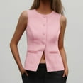 thumbnail image 2 of YFELWZ Débardeur d'Été Grande Taille pour Femmes, Mode Décontractée Sans Manches, Rouge G, 2 of 4