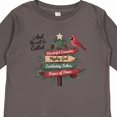 thumbnail image 4 of Inktastic Christian Christmas Tree with Red Cardinal Boys or Girls Long Sleeve Toddler T-Shirt, 4 of 5