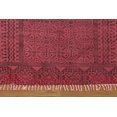 thumbnail image 5 of Casavani Hand Block Printed Cotton Dhurrie Red Hallway & Stair Runner Area Rug 4x15 feet, 5 of 7